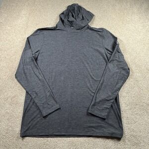 Bearbottom Men's Charcoal Heather Gray Long Sleeve Hoodie Athletic Shirt XL